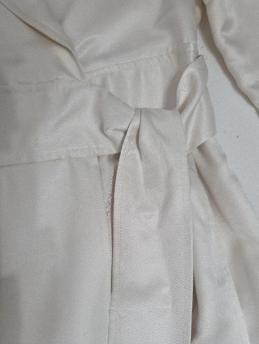 Tory Burch Ivory Satin Midi Dress